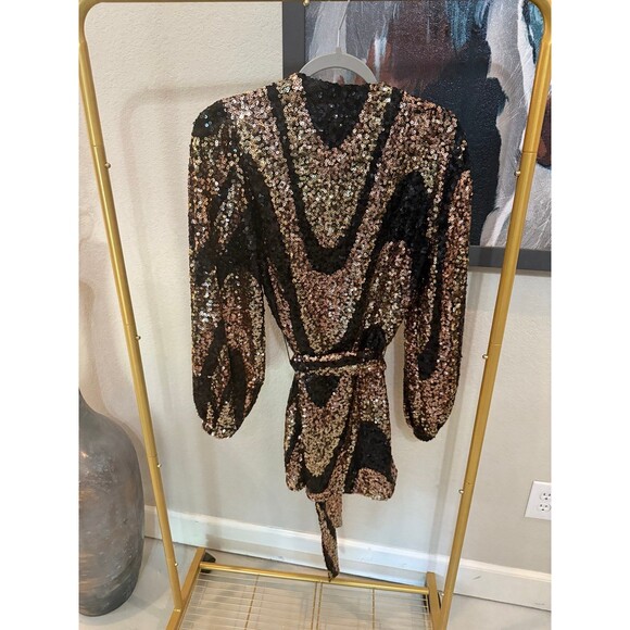 NWT Buddy Love Sequin Wrap Vegas/Party Dress S - Picture 7 of 8